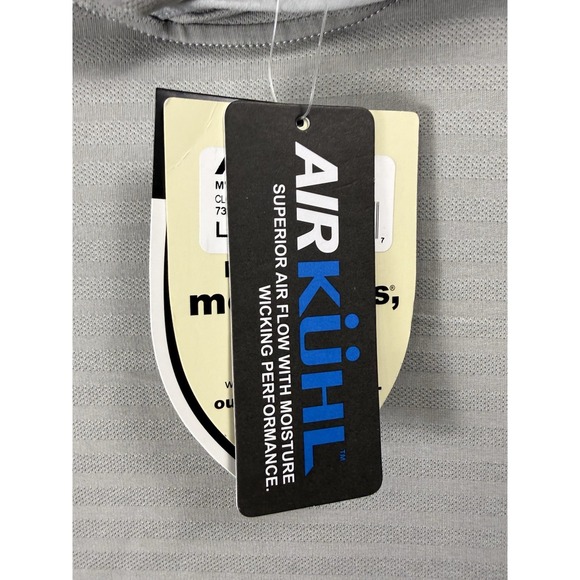 New KUHL Engineered Airkuhl Hoody Mens Large Color Cloud Gray UPF 50+ - Picture 4 of 7